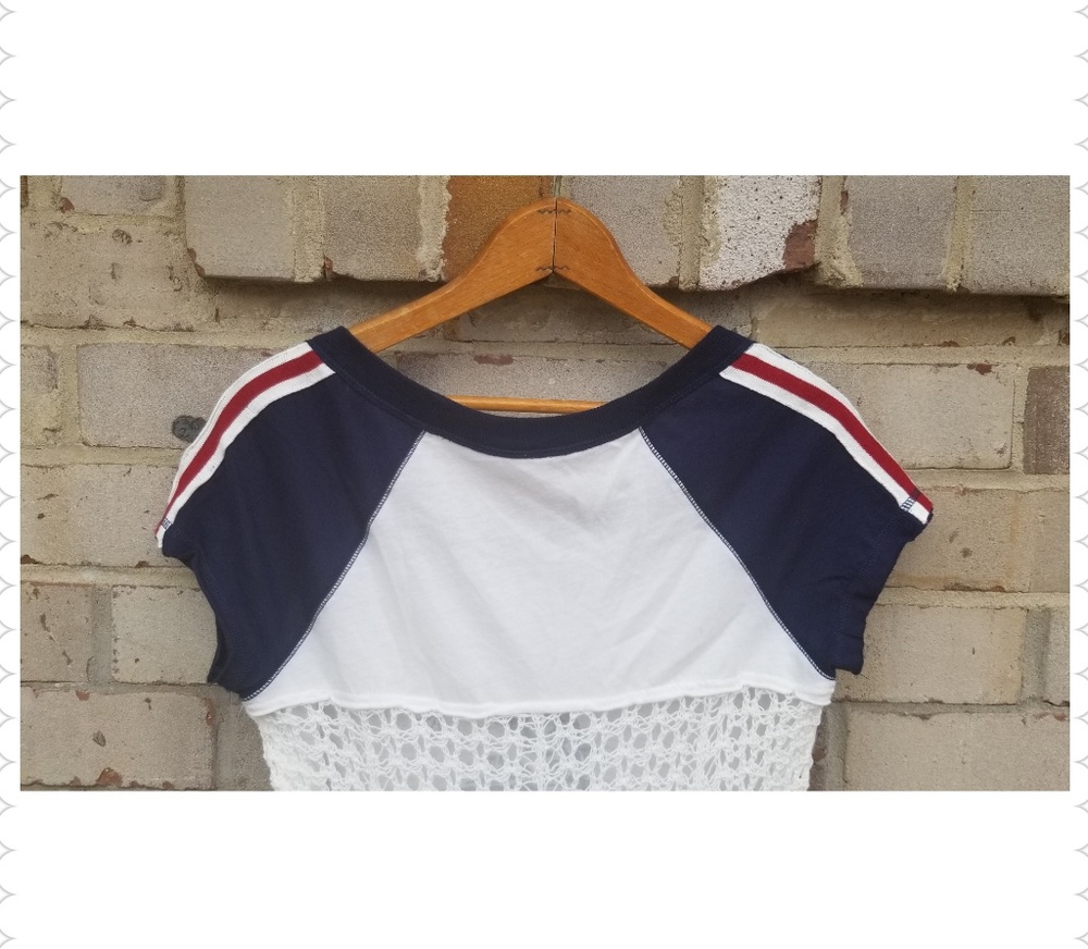 SOLD FP Mustang Band Crocheted Back Tee - Picture 6 of 7